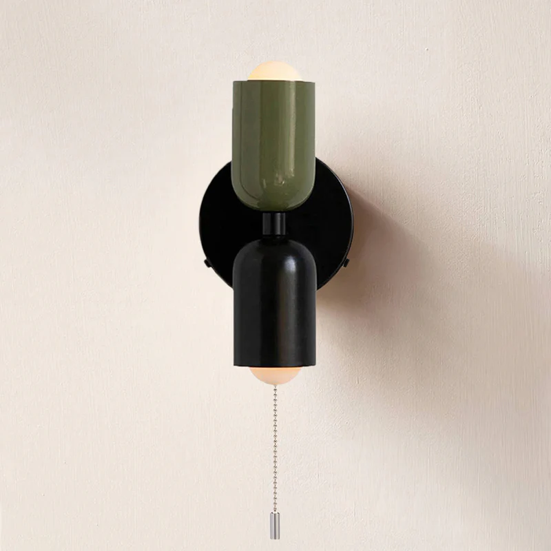 Vägglampa Modern Dubbel Glas Sconce Armatur Carvallo