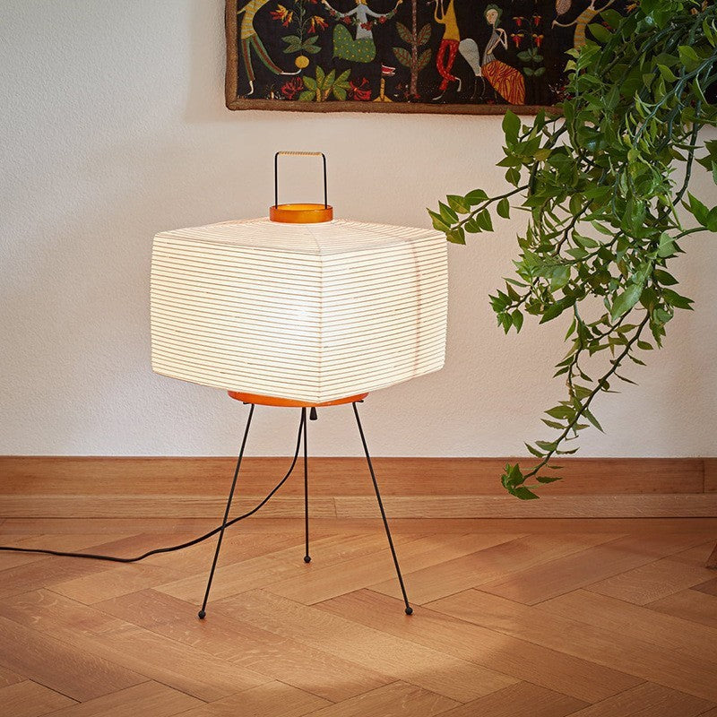AkariTripod Golvlampa – Japansk Rislampa i Wabi-Sabi Design Hemnix