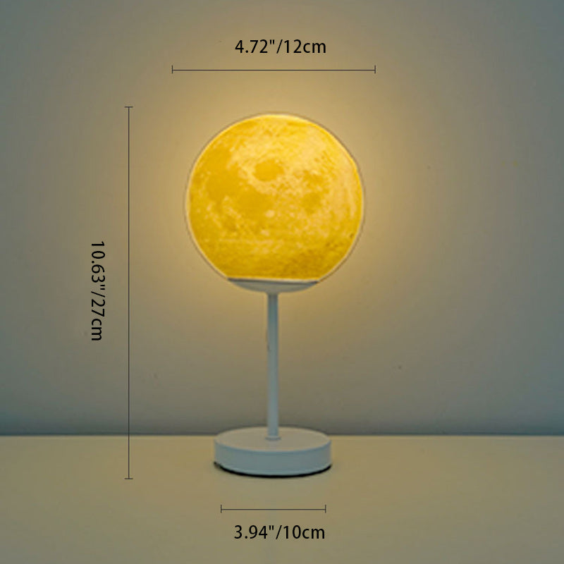 Art Deco Moon LED-lampa – järn & rottingdesign MILA Sverige