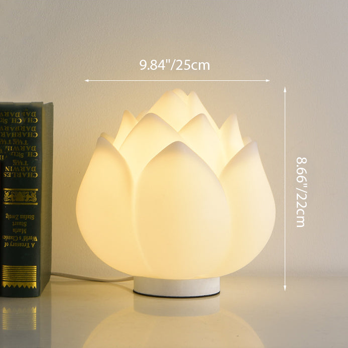 Creative Lotus Disk LED-bordslampa – Modern PE Base Design MILA Sverige