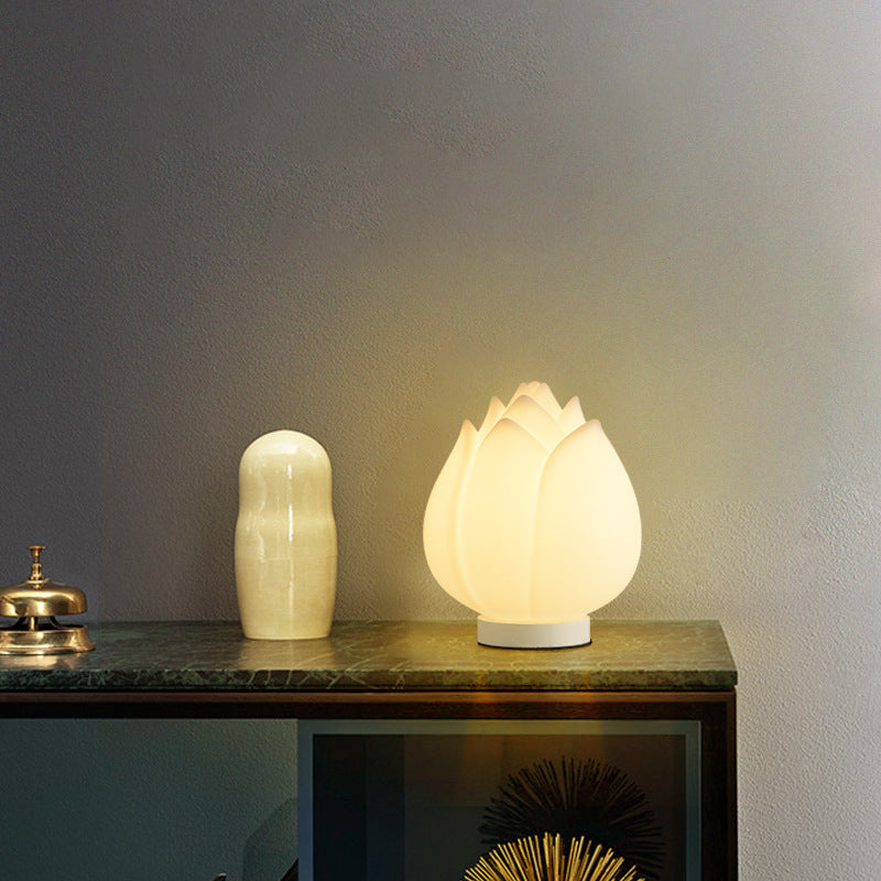 Creative Lotus Disk LED-bordslampa – Modern PE Base Design MILA Sverige