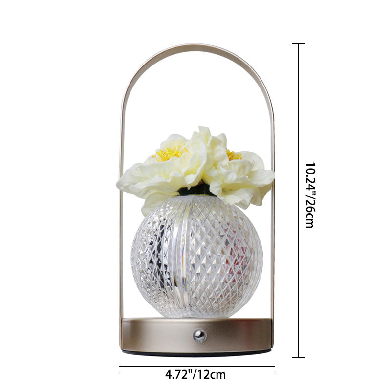 Modern nejlika LED-bordslampa – elegant rund design MILA Sverige