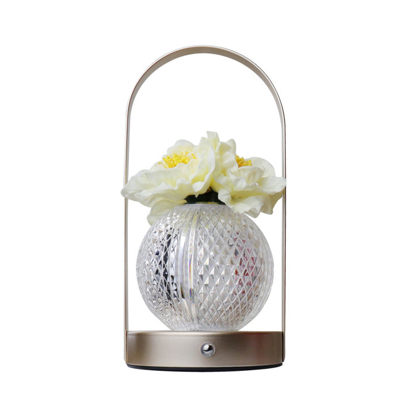 Modern nejlika LED-bordslampa – elegant rund design MILA Sverige