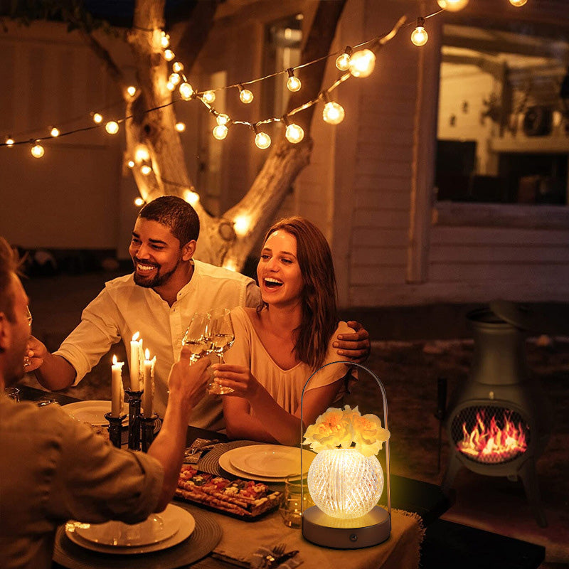 Modern nejlika LED-bordslampa – elegant rund design MILA Sverige