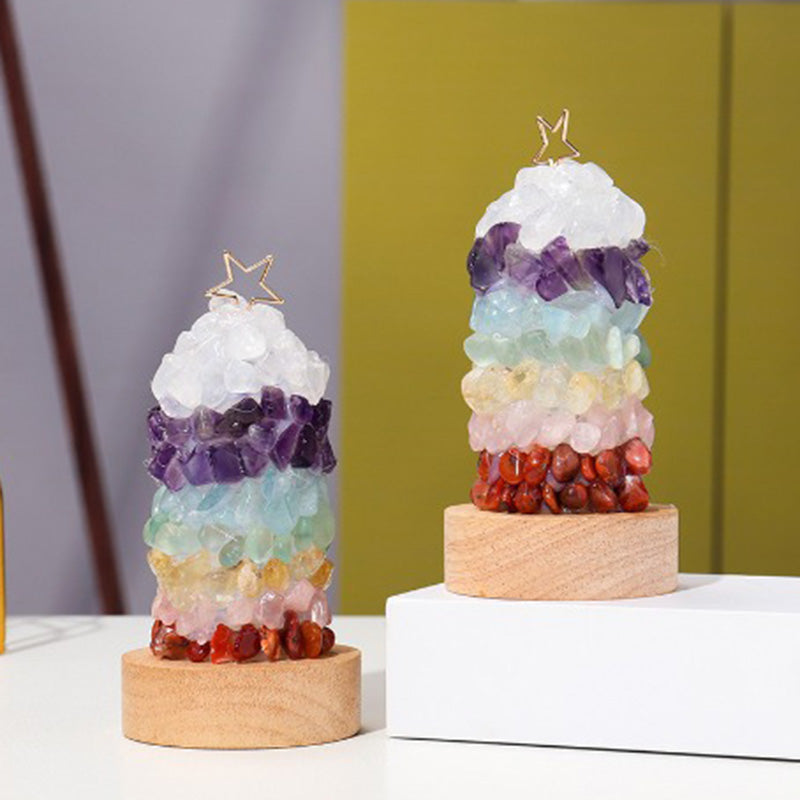 Art Deco Crystal LED-bordslampa – metallfot med flerfärgade ädelstenar MILA Sverige