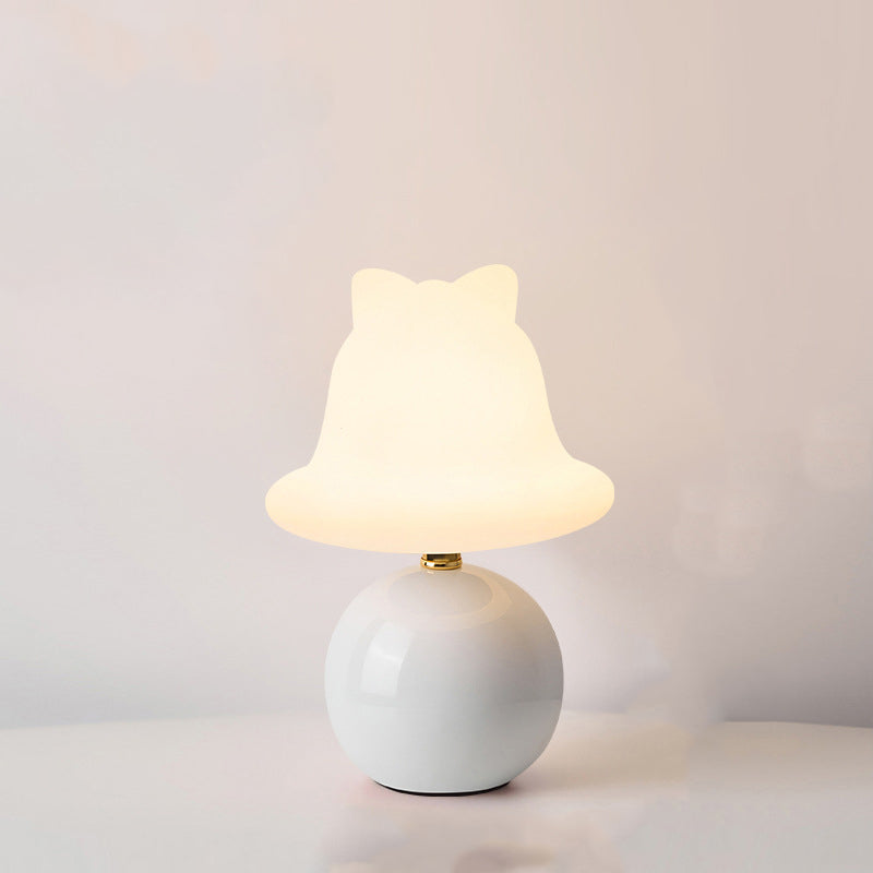 Minimalistisk keramisk USB LED-bordslampa – Elegant Globe Bell Design MILA Sverige