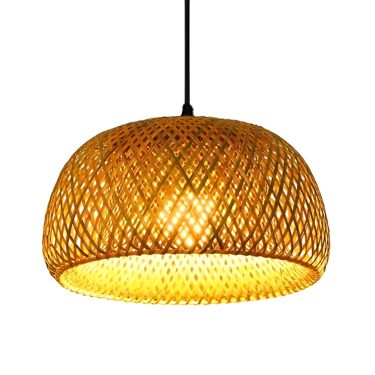 Rattanhänglampa – Stilfull bambulampa för matrum och vardagsrum Carvallo