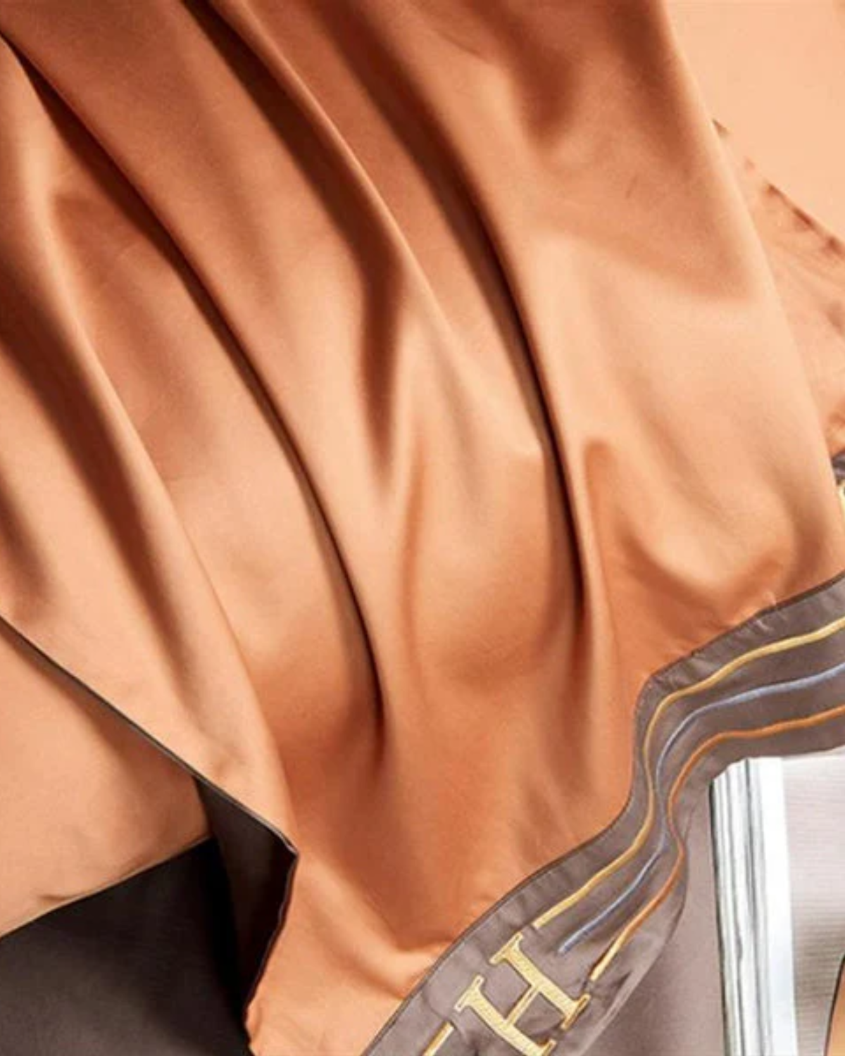 Carvallo Luxe – 4-delars bomulls-satin sängkläder med elegant broderi Carvallo