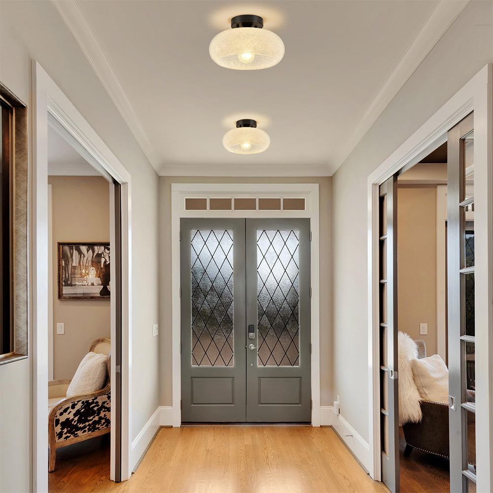 Taklampa Glas Modern Semi Flush Armatur Carvallo