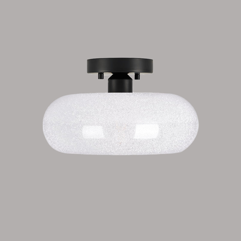 Taklampa Glas Modern Semi Flush Armatur Carvallo