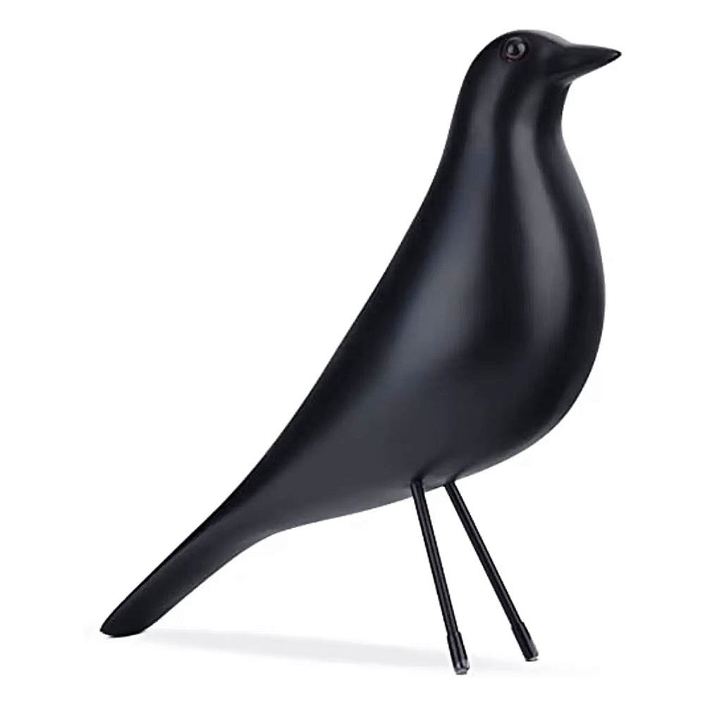 Scandi House Bird – Nordisk Dekorativ Figur i Svart eller Vitt Carvallo