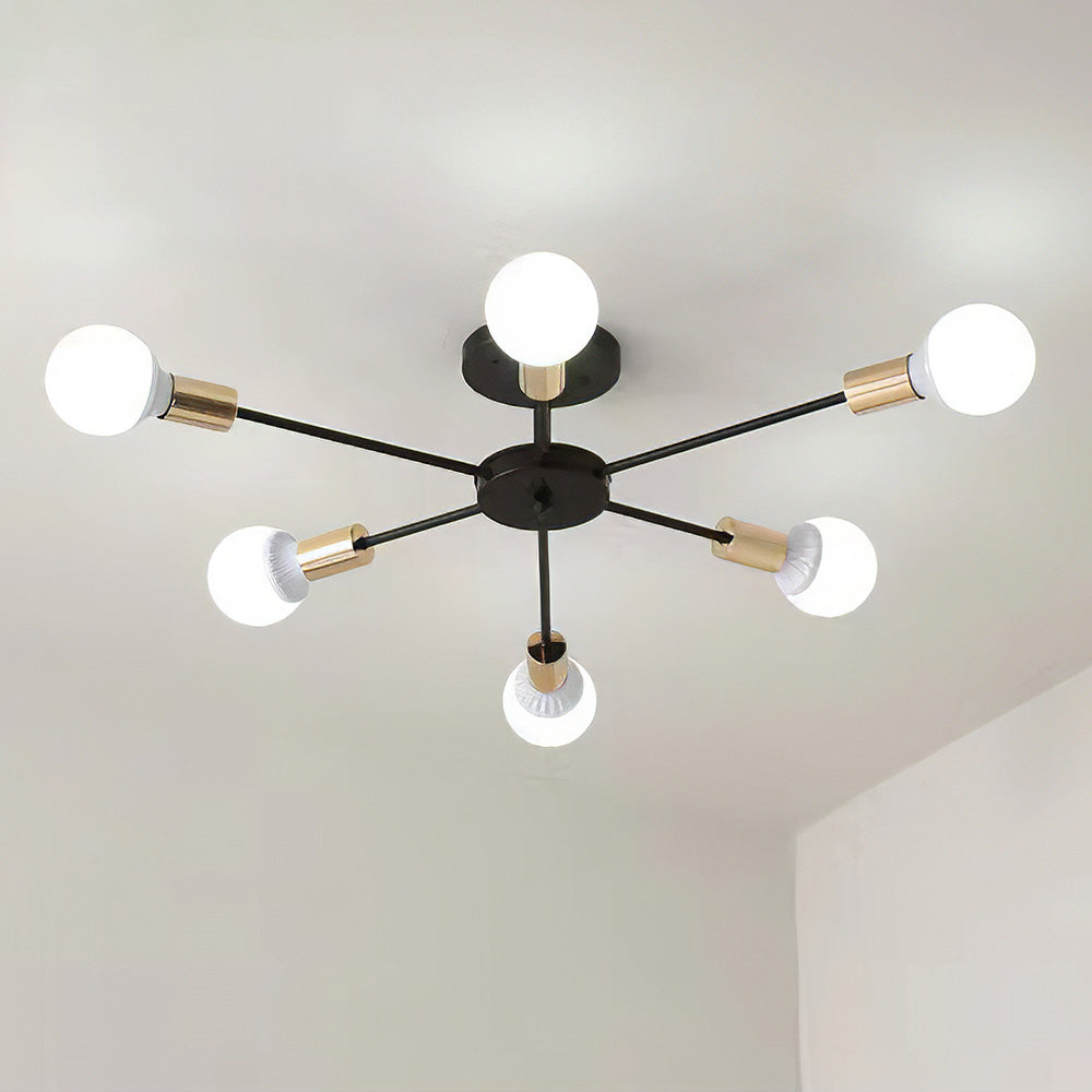 Svart Enkel Järn Multi-Huvud Krona Carvallo