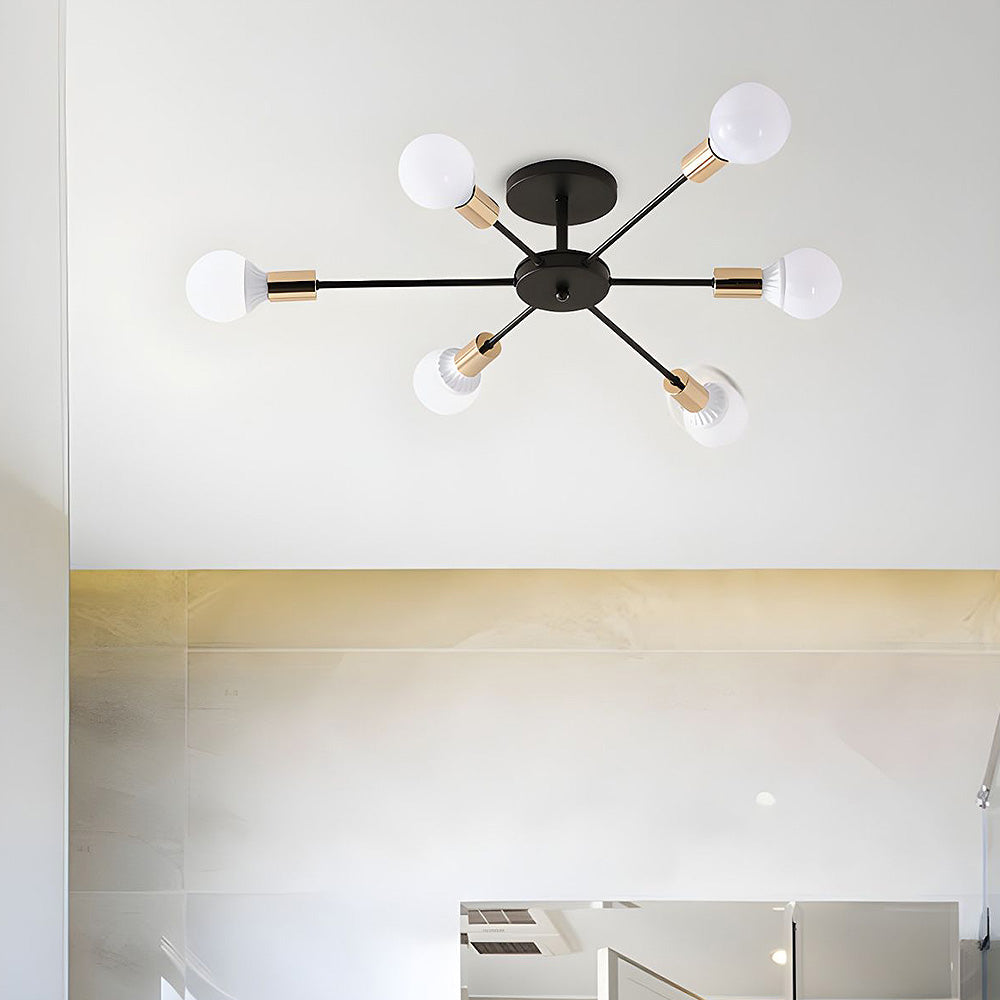 Svart Enkel Järn Multi-Huvud Krona Carvallo