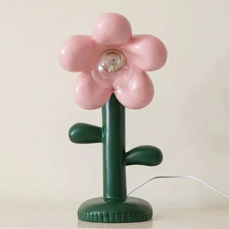 FloraGlow - Blomformad LED Bordslampa med LED-lampa – Kreativ Nattlampa Carvallo