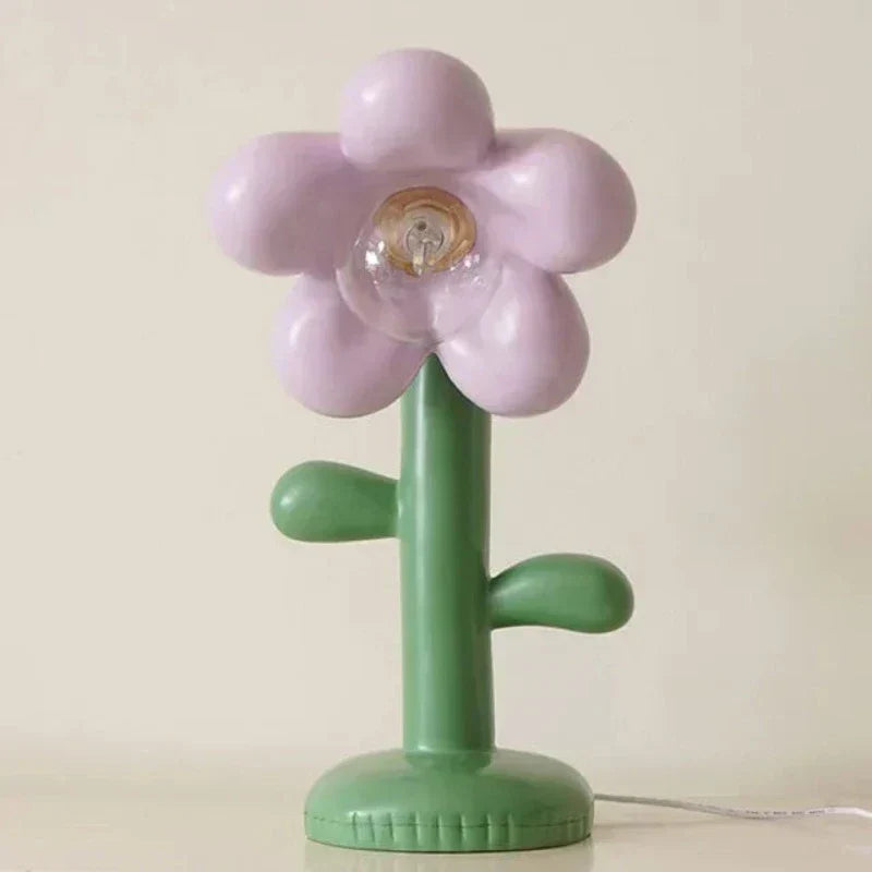 FloraGlow - Blomformad LED Bordslampa med LED-lampa – Kreativ Nattlampa Carvallo