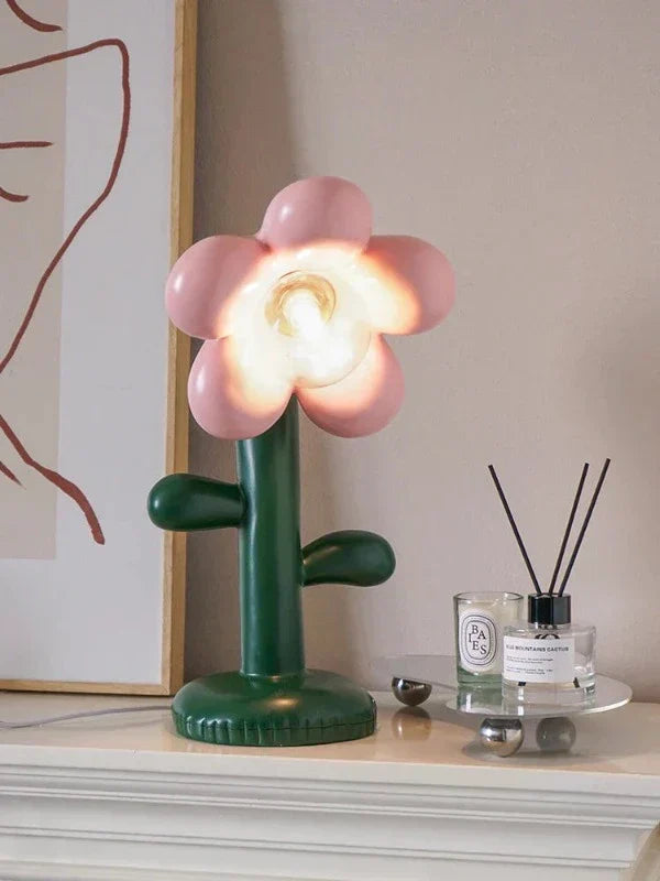 FloraGlow - Blomformad LED Bordslampa med LED-lampa – Kreativ Nattlampa Carvallo
