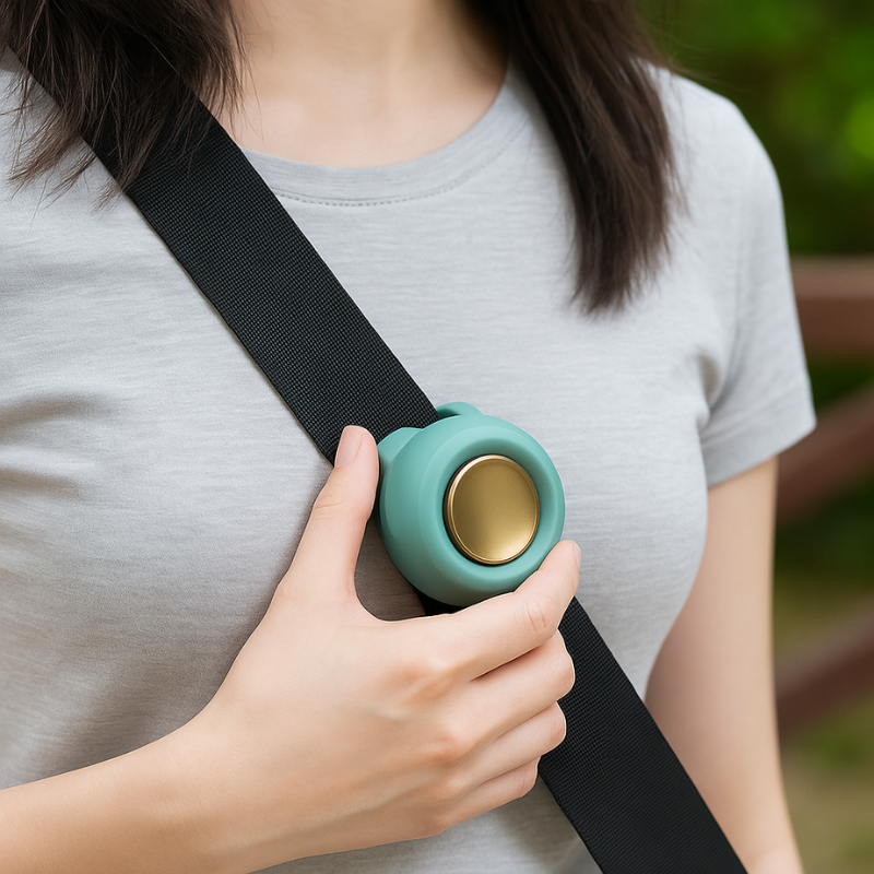 Bärbar bladlös nackfläkt - Tyst 360° handsfree personlig kylning MILA Sverige