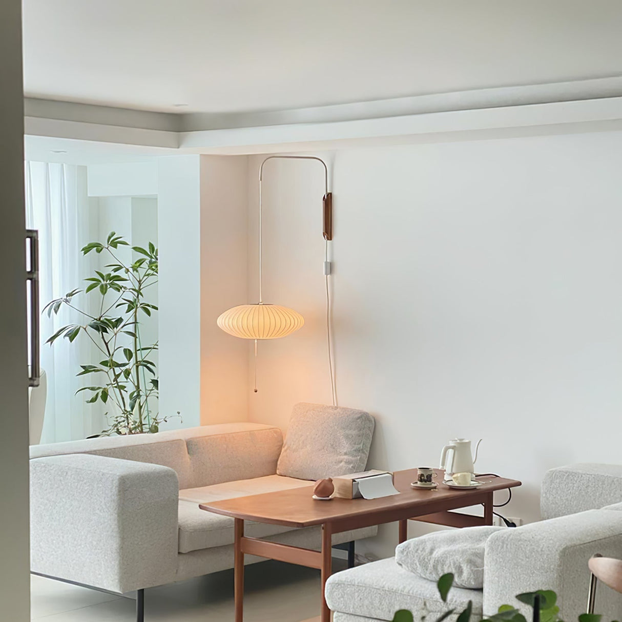 Mid-Century Nelson Vägglampa – Tidlös Designerbelysning Carvallo