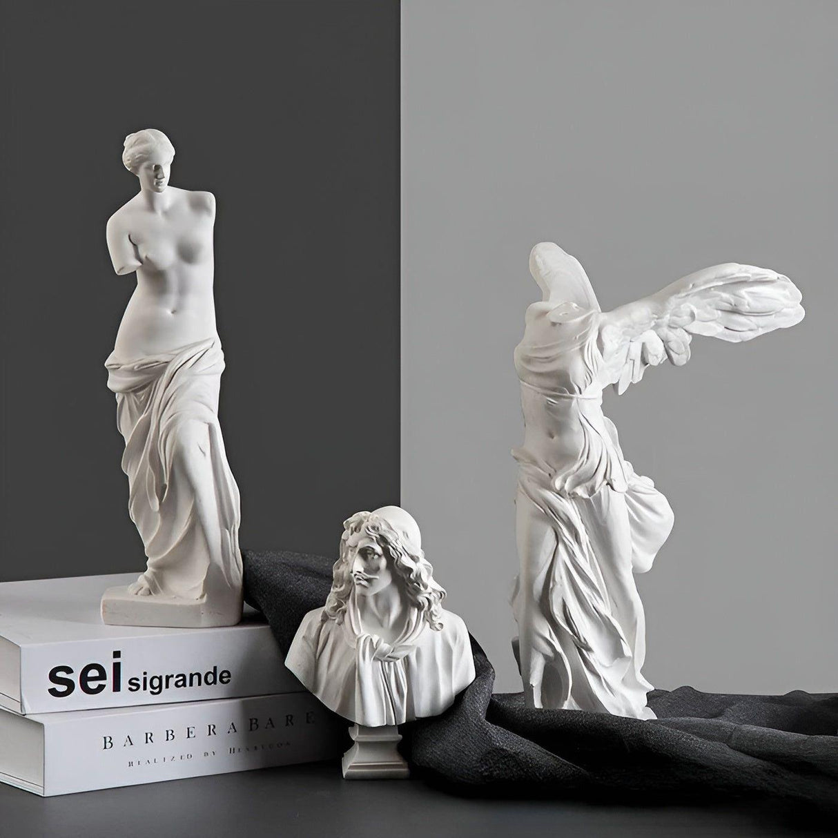 Angel Wing - Elegant Grekisk Segergudinna Karaktärsstaty Carvallo