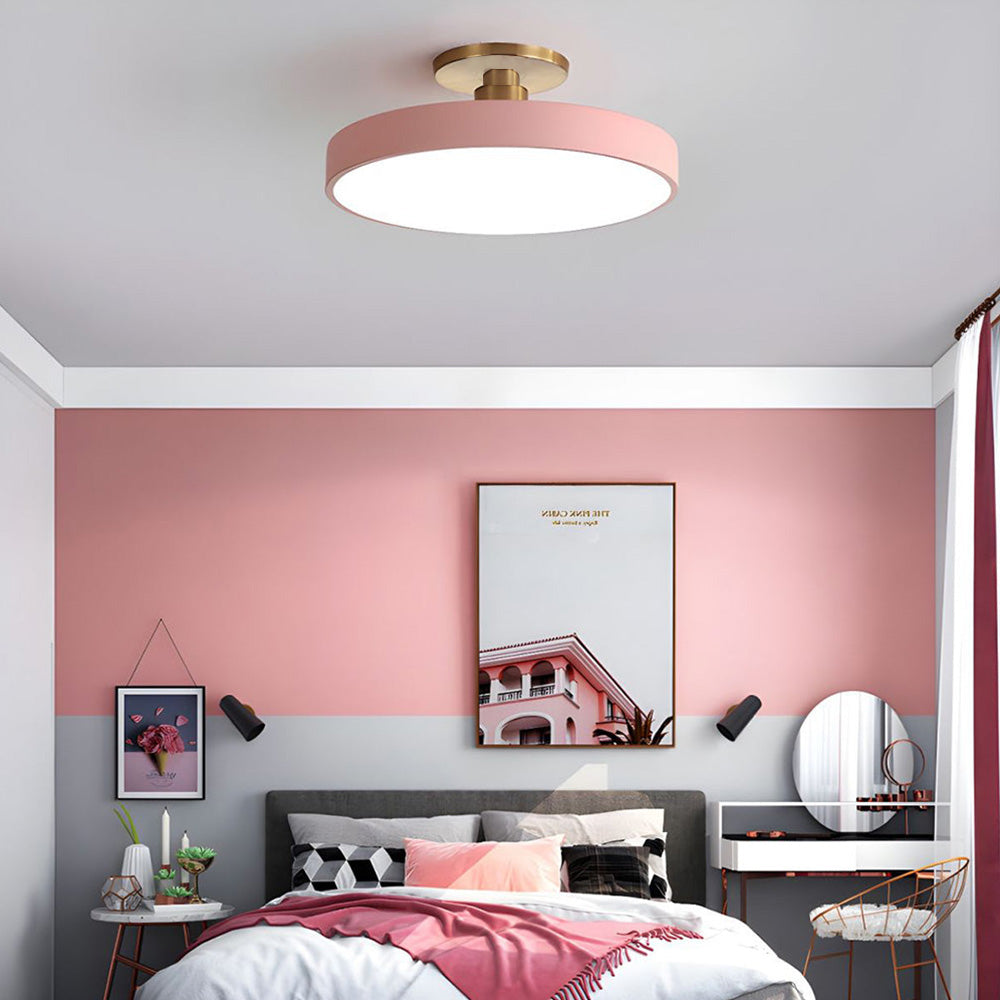 Modern Koncis Cirkulär LED Semi Flush Mount Taklampa 50cm Carvallo