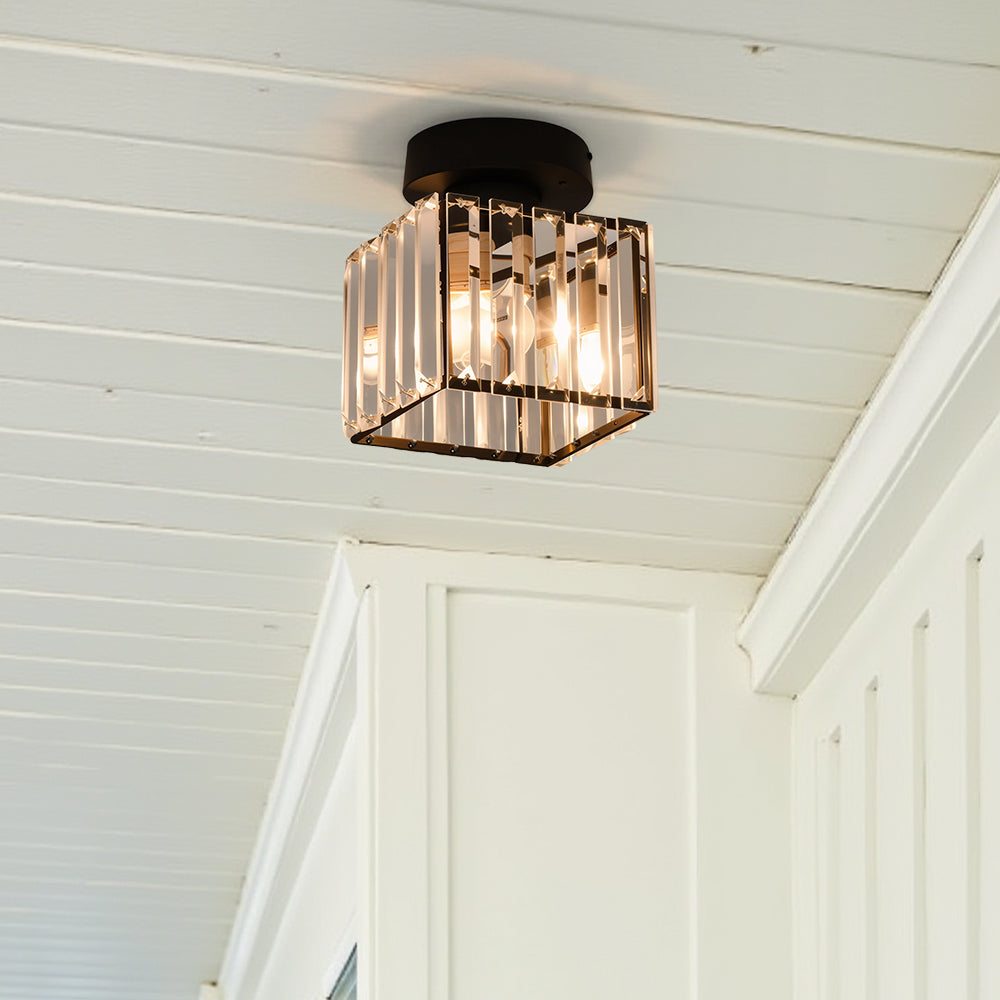Modern Flush Mount Ceiling Light – 1-Ljuskälla Hall Fixture Carvallo