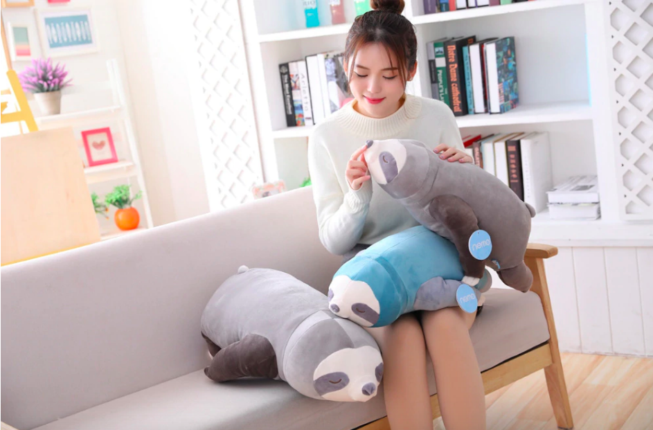 Plush Toy Mjuk Sloth Kudde för Barn Carvallo