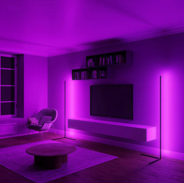 GlowLine – Elegant vertikal hörnlampa Carvallo