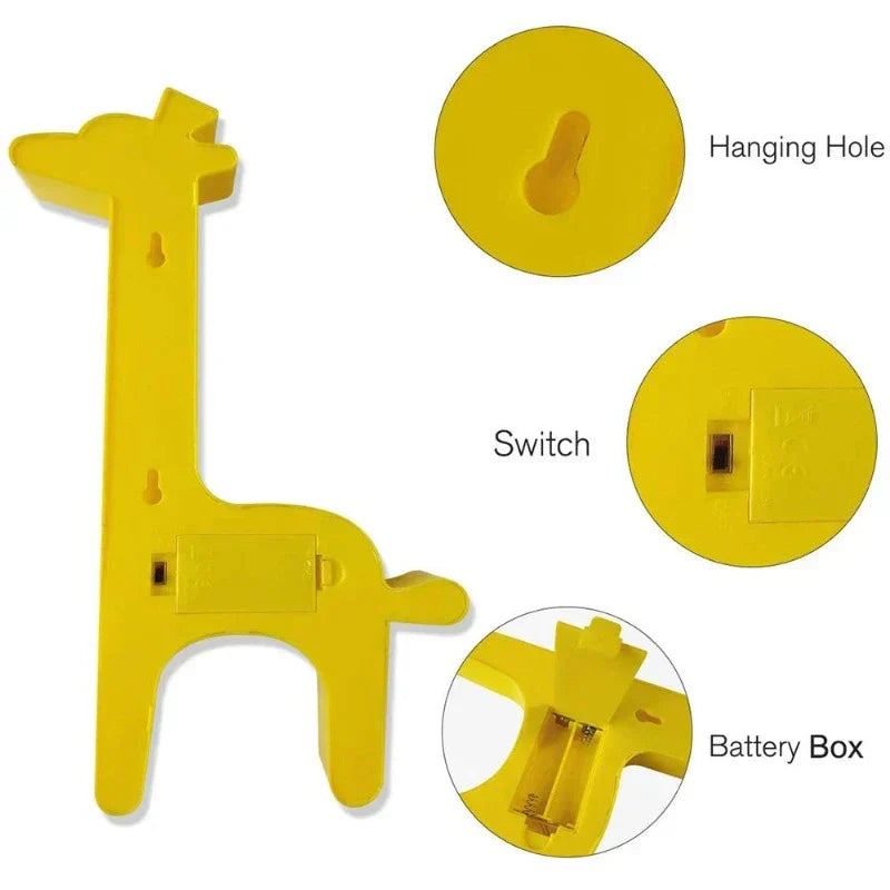 LumiZoo - LED Giraff Nattlampa för Barn, Dimbar Skrivbordslampa & Sängrumsdekoration Carvallo