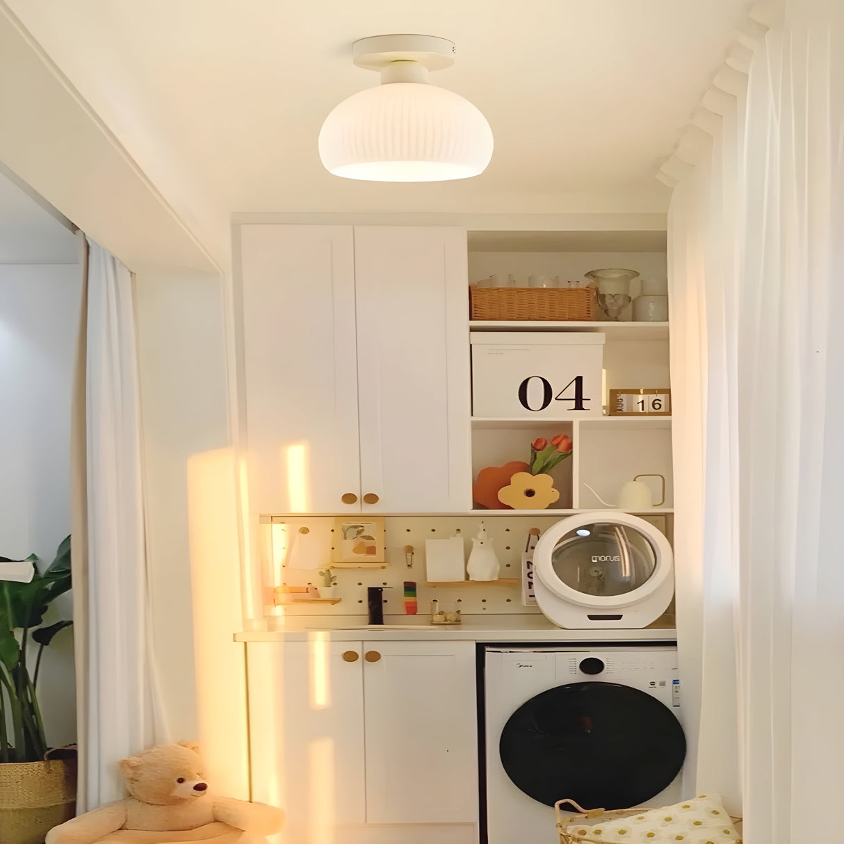 CeramiLume Lampa - Nordisk keramik glas LED Lampa Carvallo