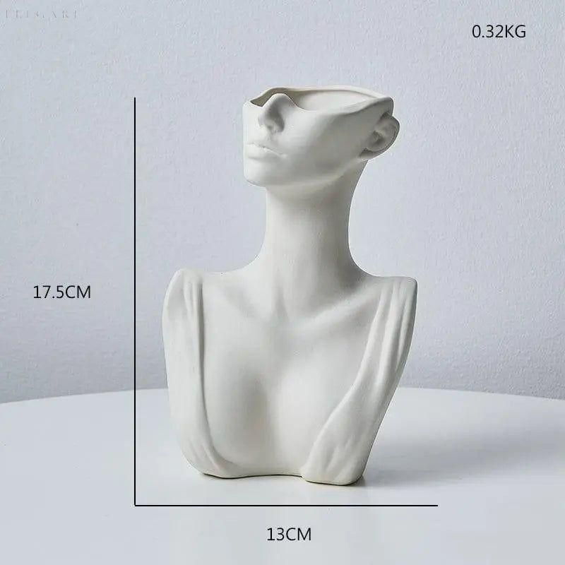 Cera - Modern konstnärlig büste vas Carvallo