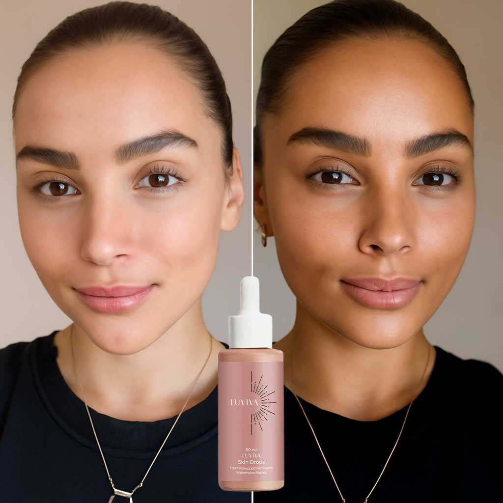 TanVera – Brun Utan Sol Droppar för Inre Lyster | Naturlig Solkysst Hud Utan UV-Self Tanner-Luviva Shop-Hemnix