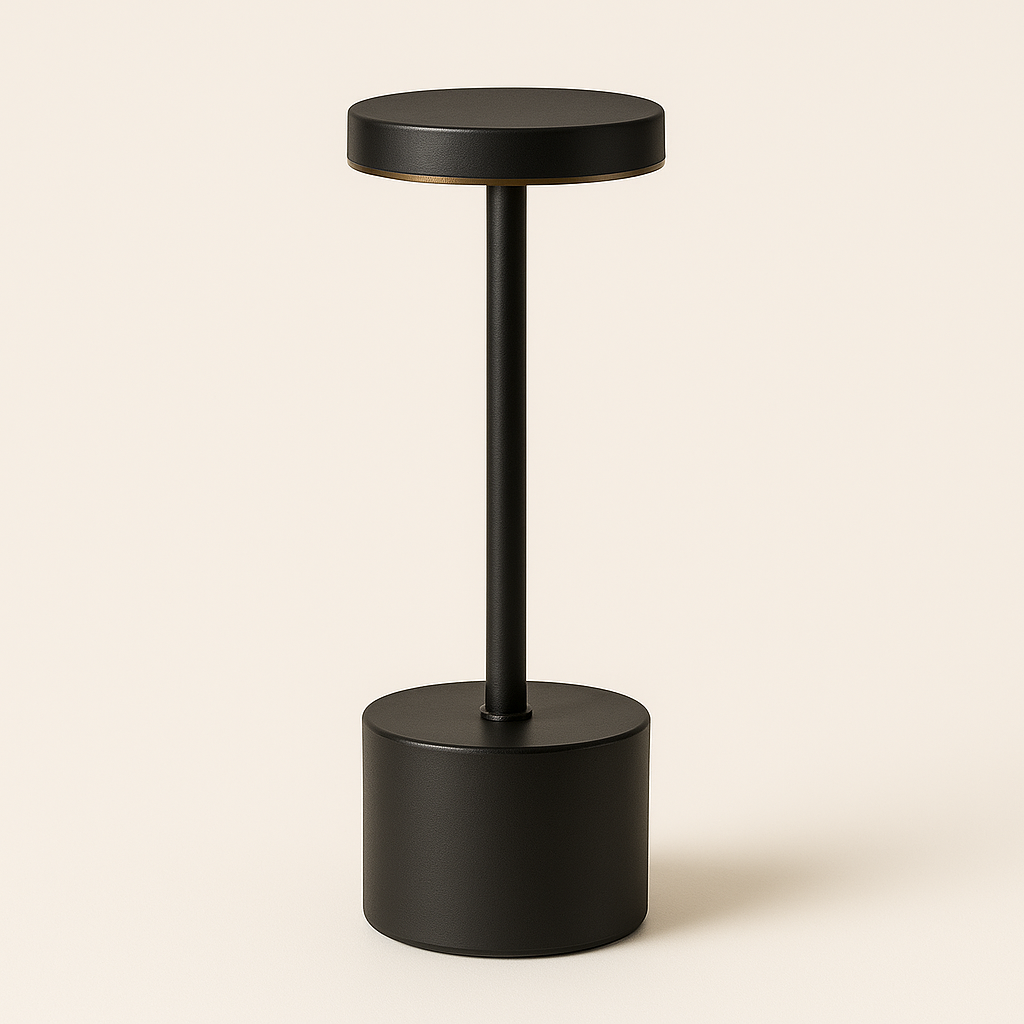 Modern Touch LED-lampa | USB-laddningsbar | Varm, neutral och kall ljus | Sladdlös metallbordslampa Carvallo