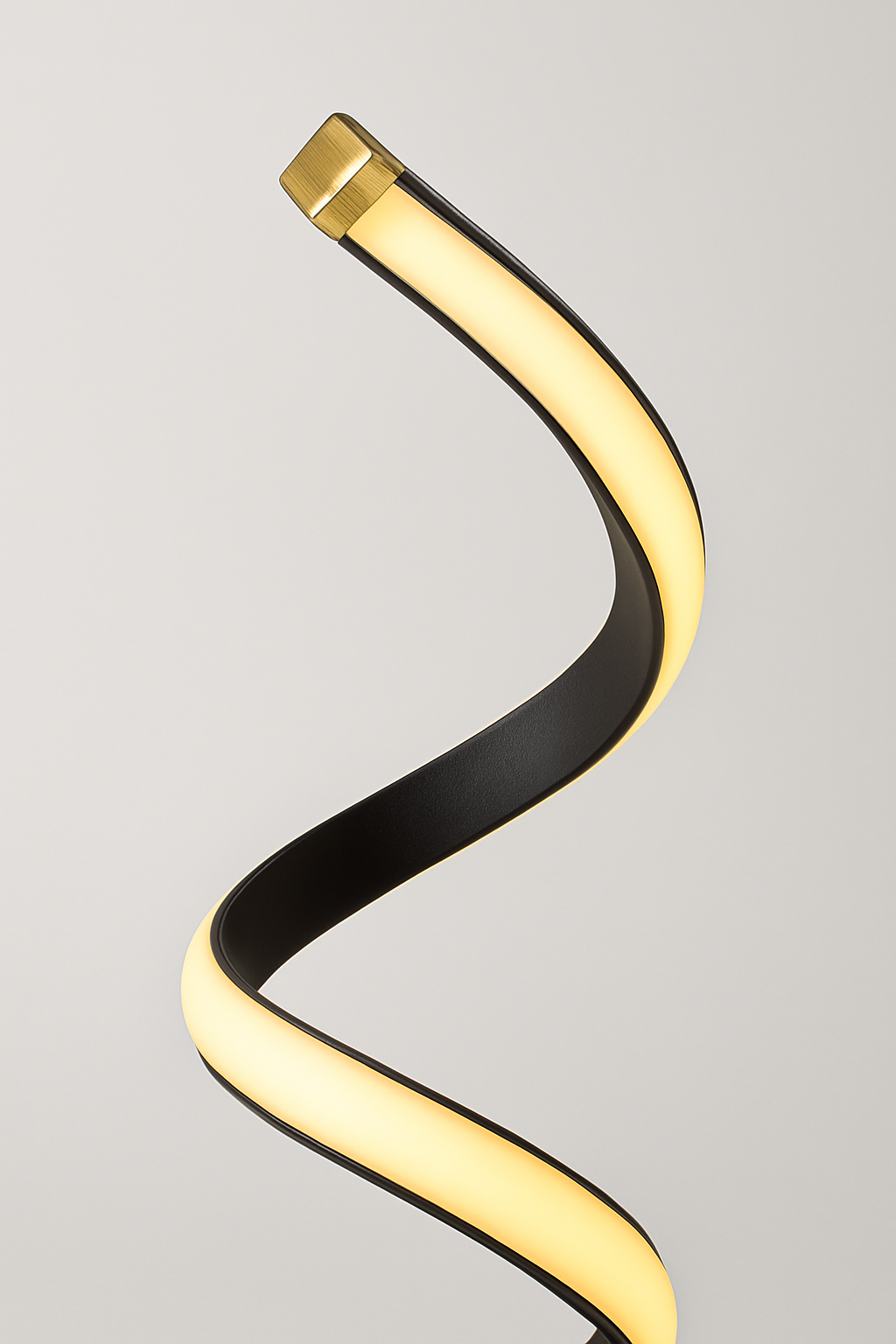 Modern Spiral Table Lamp | Dimmbar LED | 15.7" Hög | Energivrande Skulptural Ljus Carvallo