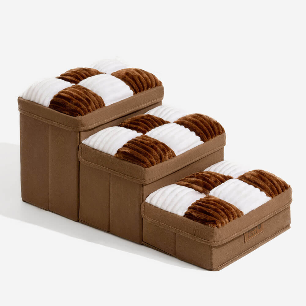 Stiliga Dog Stairs med Förvaring Hållbar Polypropen Design Carvallo