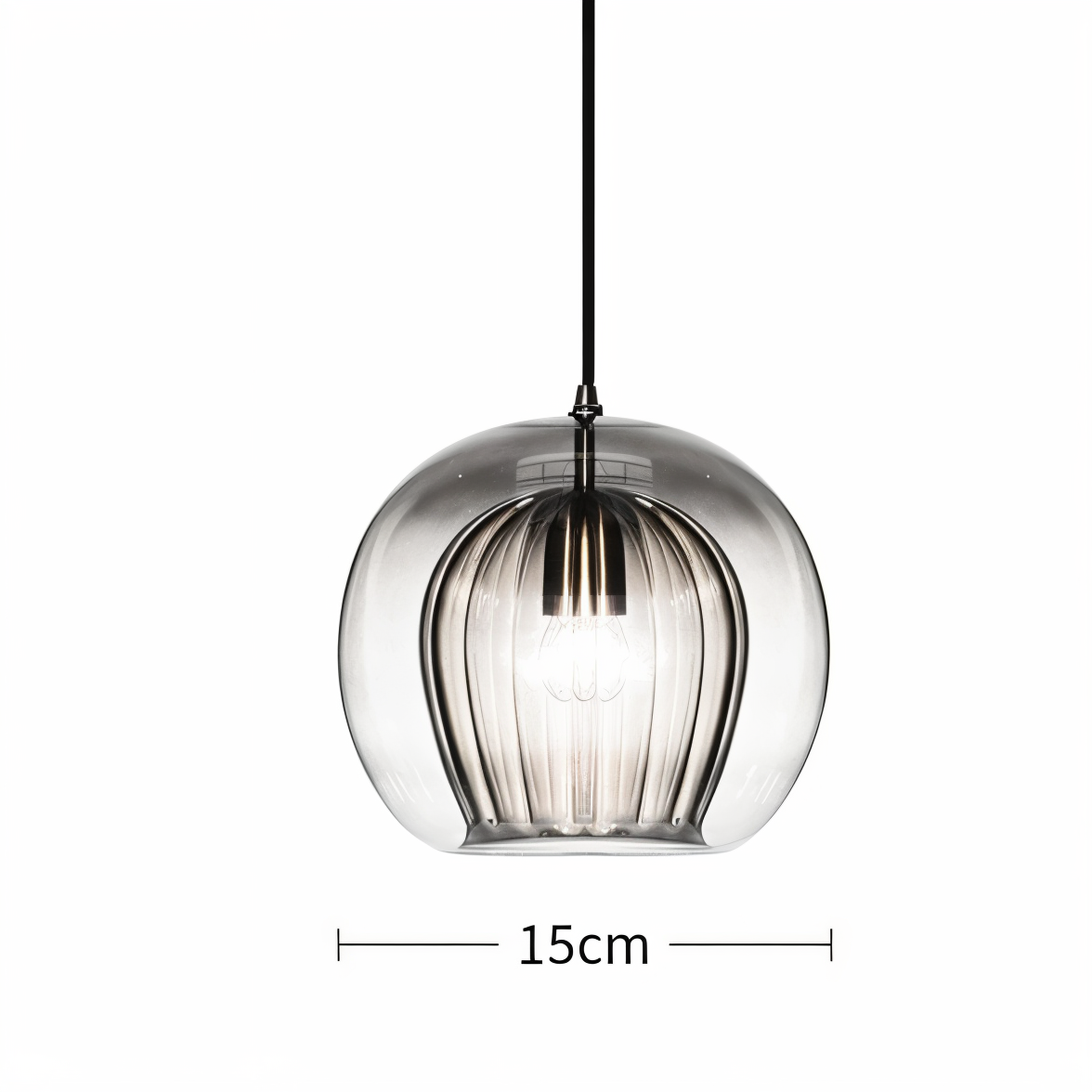Veloura Globe Pendellampa – Vintage Glas Taklampa i Modern Design Hemnix
