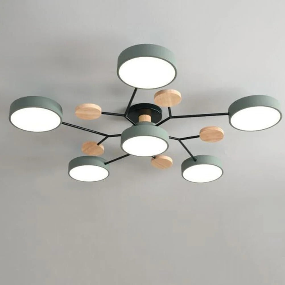 Iron LED Taklampa | Modern Semi-Flush Belysning | 33.46 till 37 tum | Stilig Hemdekoration Carvallo