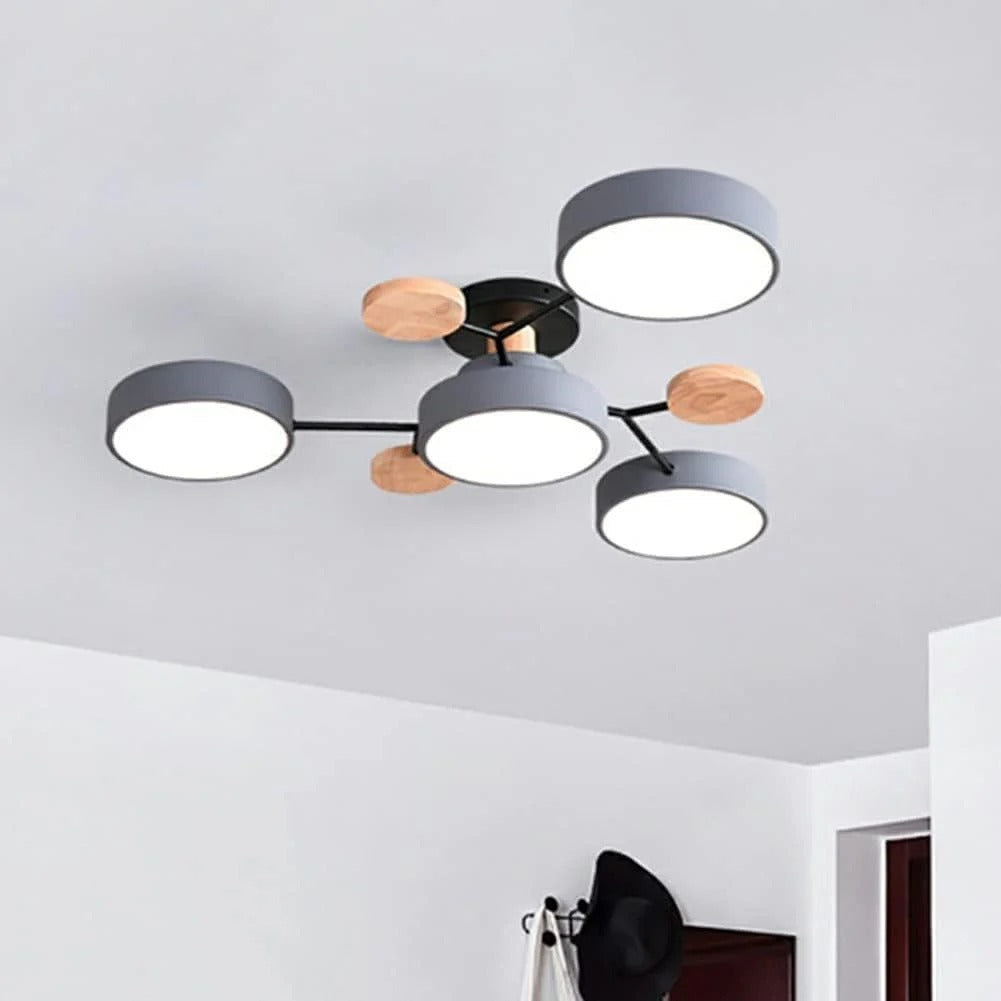 Iron LED Taklampa | Modern Semi-Flush Belysning | 33.46 till 37 tum | Stilig Hemdekoration Carvallo