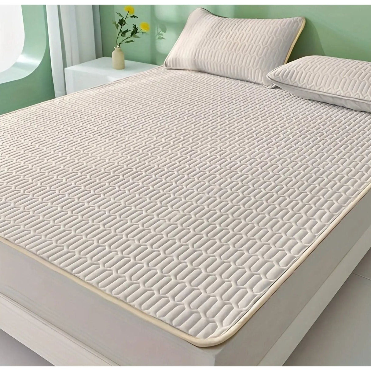 CoolDream Set - Latex Kylmadrass Set med Kuddöverdrag Carvallo