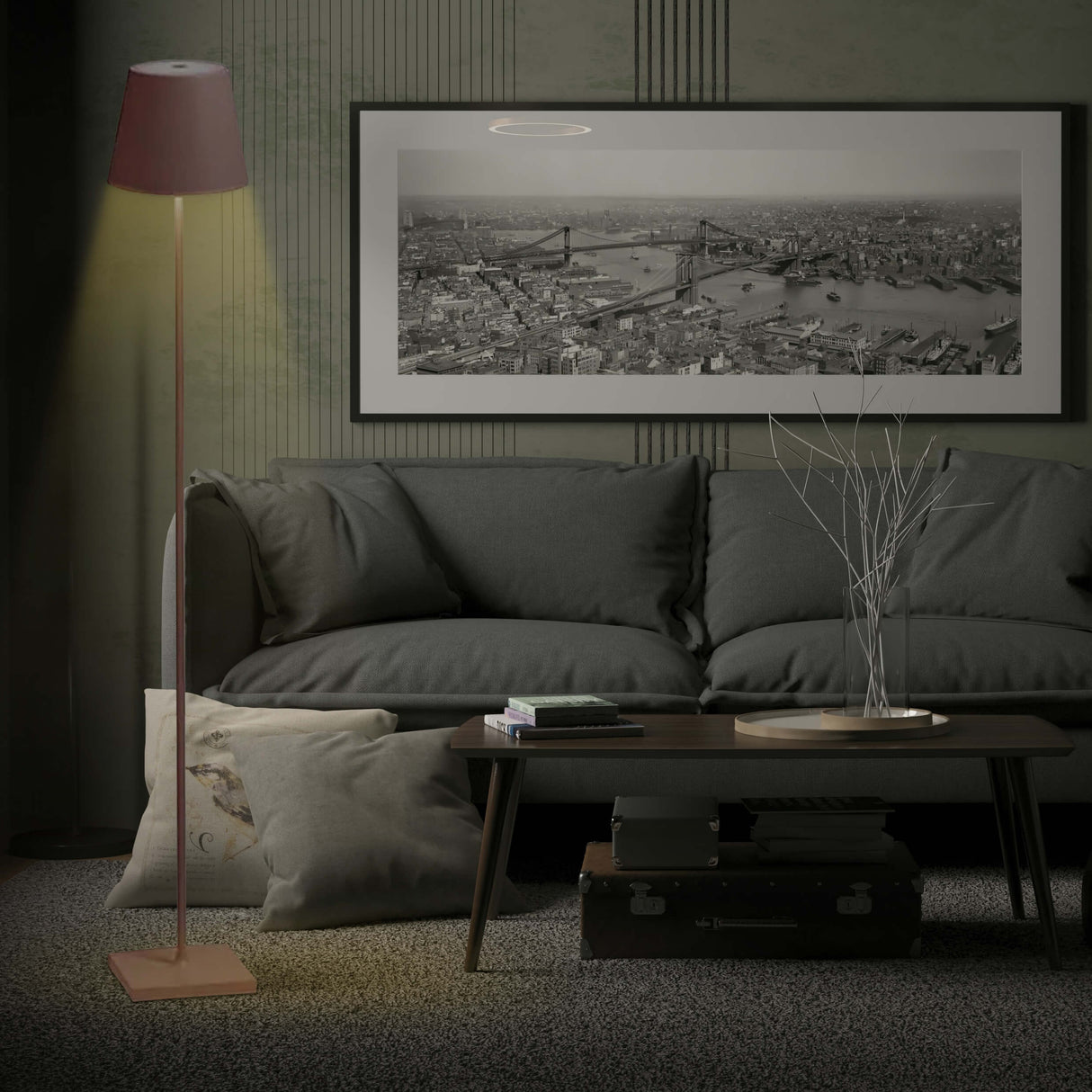 Royaleva Trådlös Golvlampa – Sleek Modern Vattentålig LED-belysning för Hem och Kontor Carvallo