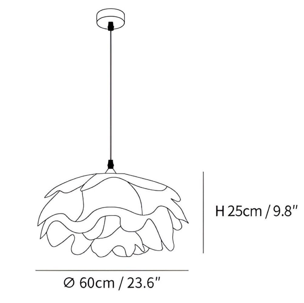 Floria Taklampa – Elegant Lampa med Blombladsliknande Form Hemnix
