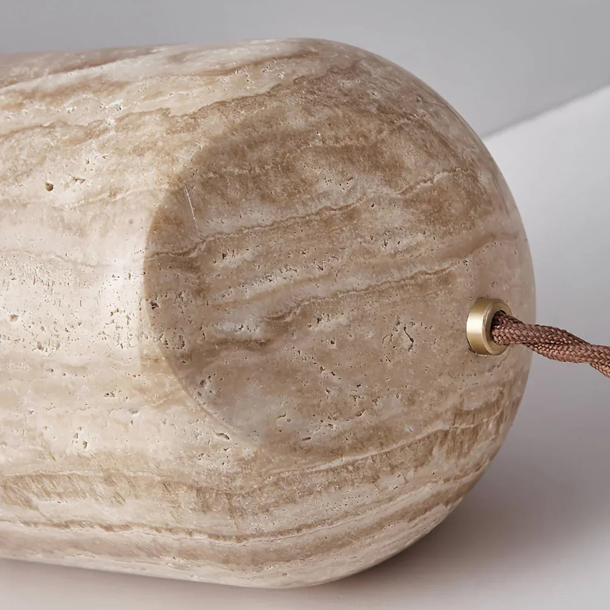 Royallure Modern Travertin Golv- och Bordslampa Naturlig Sten Sängrum Belysning Carvallo