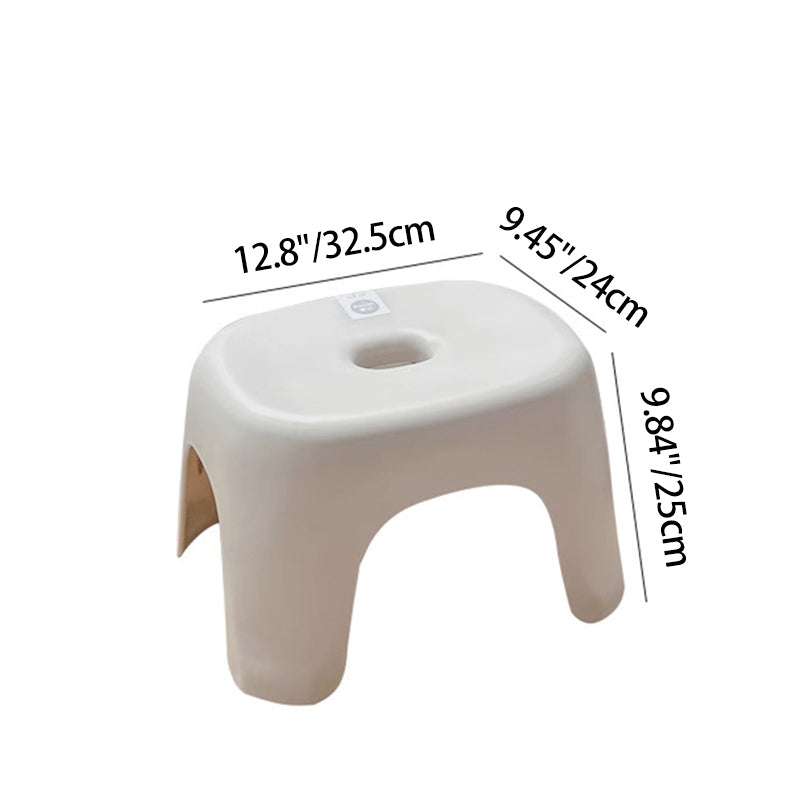 Modern minimalistisk elliptisk pall - Armlös rygglös PP låg sits för vardagsrum och hem MILA Sverige