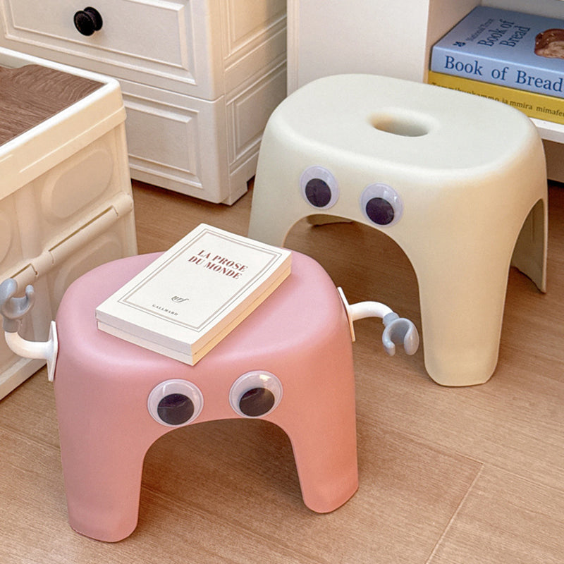 Modern minimalistisk elliptisk pall - Armlös rygglös PP låg sits för vardagsrum och hem MILA Sverige