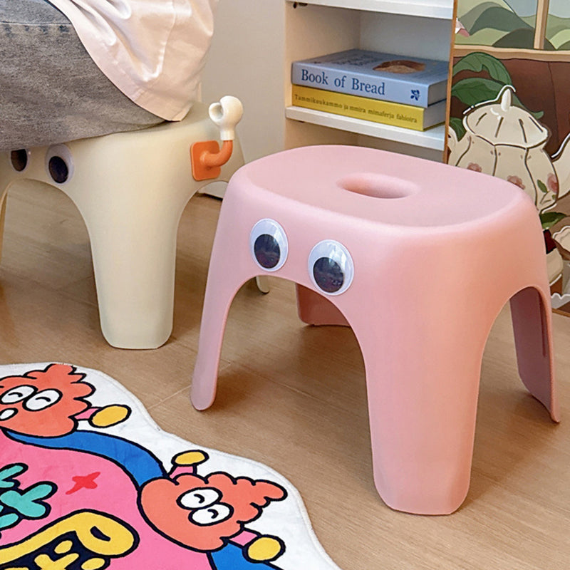 Modern minimalistisk elliptisk pall - Armlös rygglös PP låg sits för vardagsrum och hem MILA Sverige