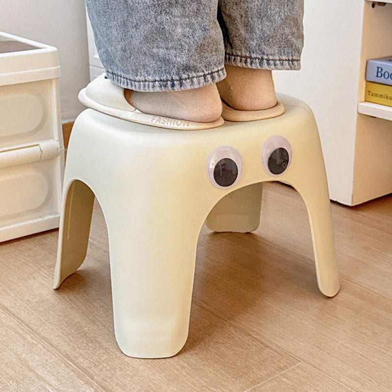 Modern minimalistisk elliptisk pall - Armlös rygglös PP låg sits för vardagsrum och hem MILA Sverige