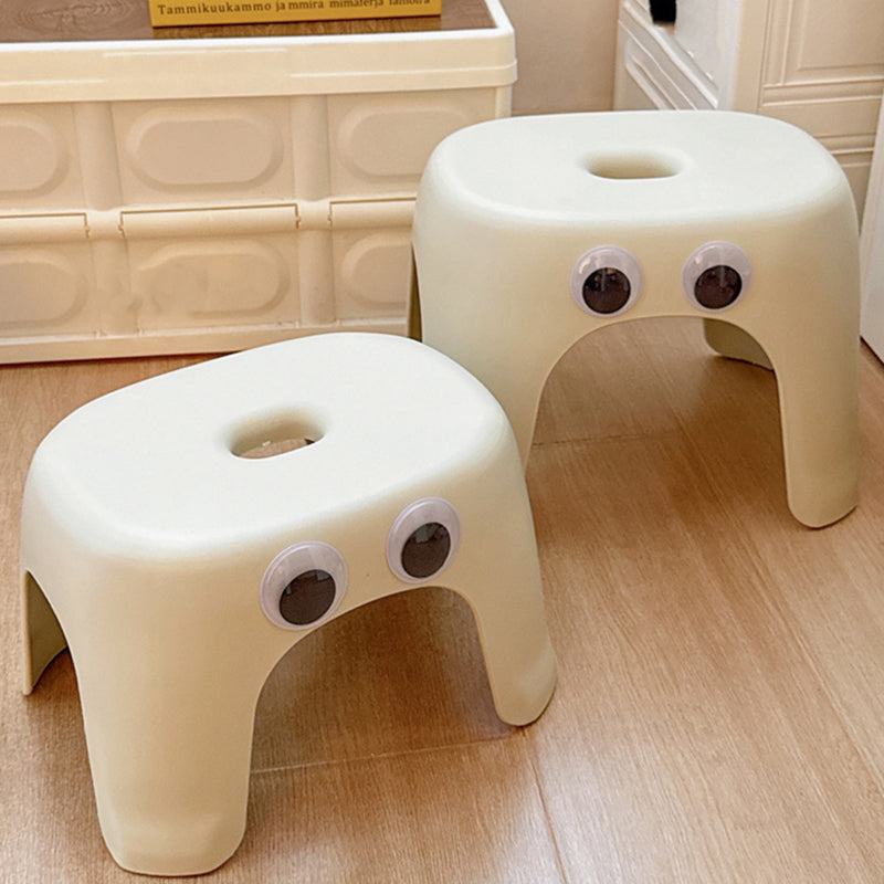 Modern minimalistisk elliptisk pall - Armlös rygglös PP låg sits för vardagsrum och hem MILA Sverige