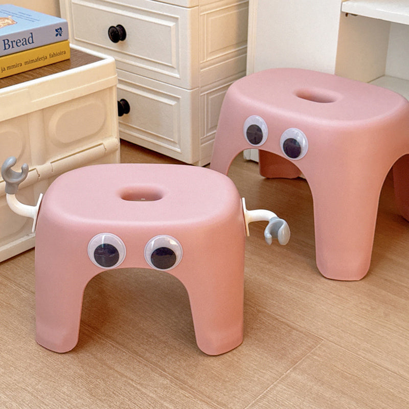 Modern minimalistisk elliptisk pall - Armlös rygglös PP låg sits för vardagsrum och hem MILA Sverige