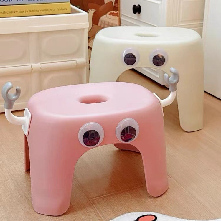 Modern minimalistisk elliptisk pall - Armlös rygglös PP låg sits för vardagsrum och hem MILA Sverige