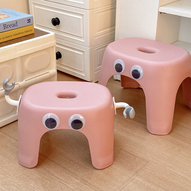 Modern minimalistisk elliptisk pall - Armlös rygglös PP låg sits för vardagsrum och hem MILA Sverige