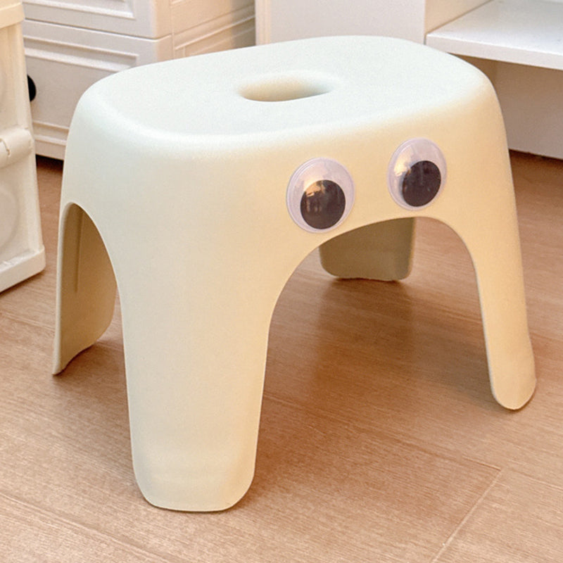 Modern minimalistisk elliptisk pall - Armlös rygglös PP låg sits för vardagsrum och hem MILA Sverige